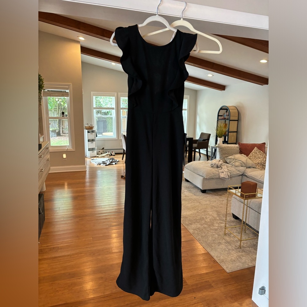 NWT black jumpsuit low back
